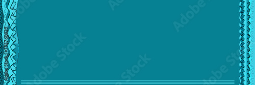 jade geometric repeating symbols template copy-space design on teal green background