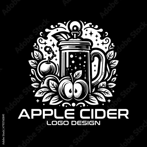 Apple Cider Vector Logo Design