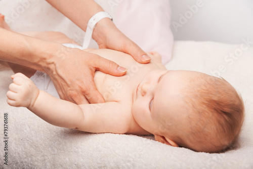 Baby Therapeutic Chest Massage