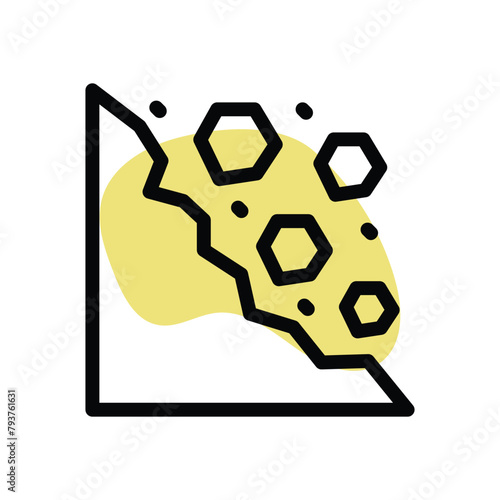 Landslide vector icon