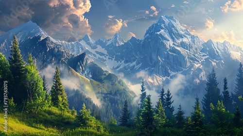 Beautiful mountain landscape © Cedar