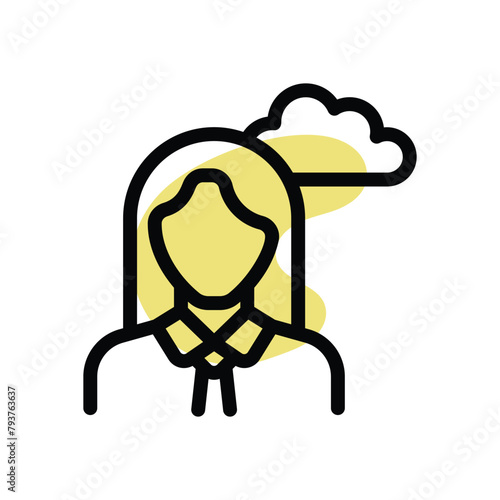 Meteorologist vector icon