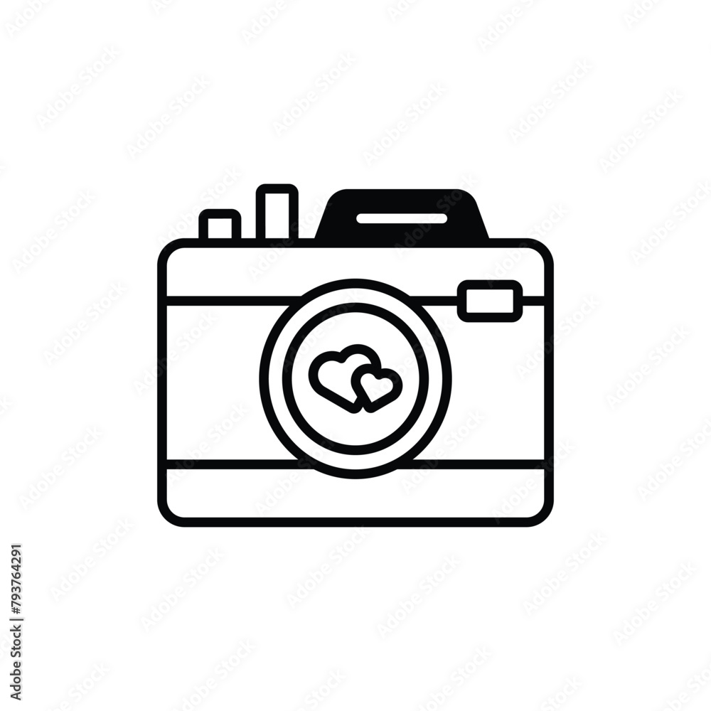 Photo Camera icon design with white background stock illustration Photo Camera icon design with white background stock illustration