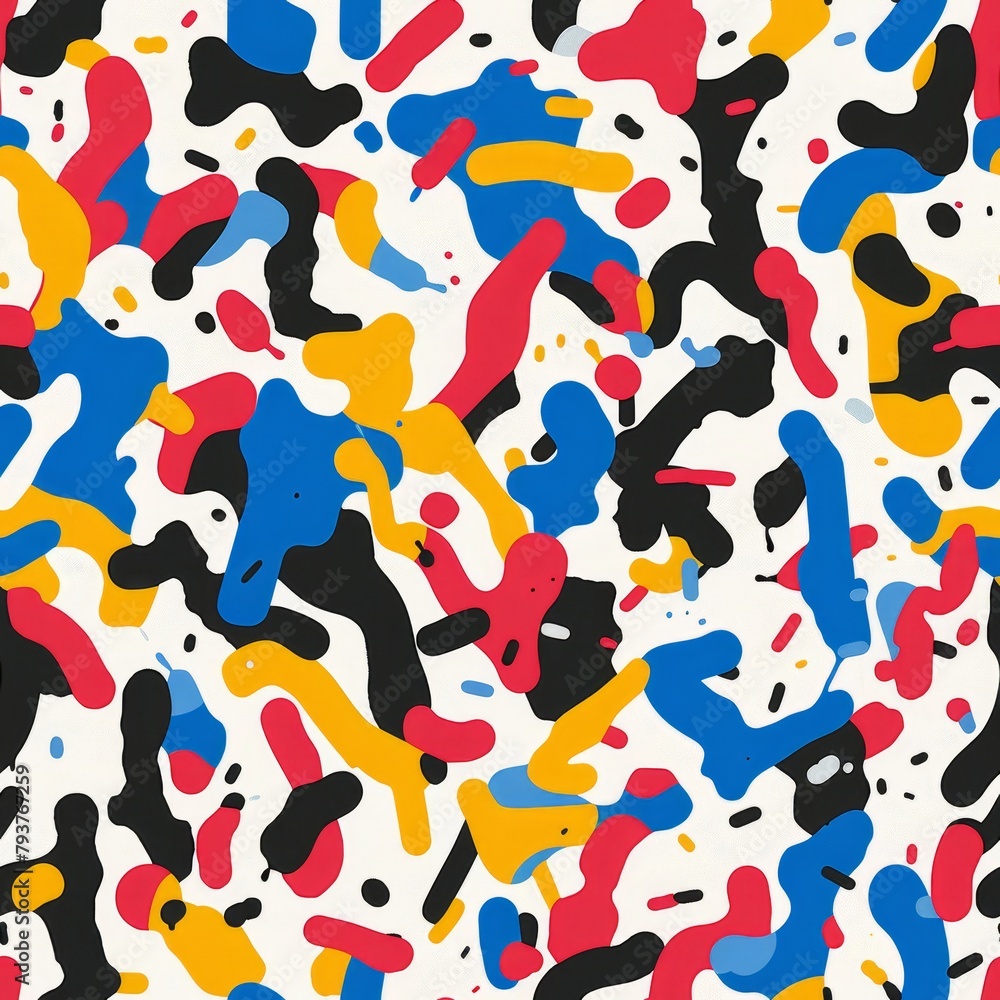 seamless eccentrics pattern. fabric pattern design seamless eccentrics pattern. fabric pattern design