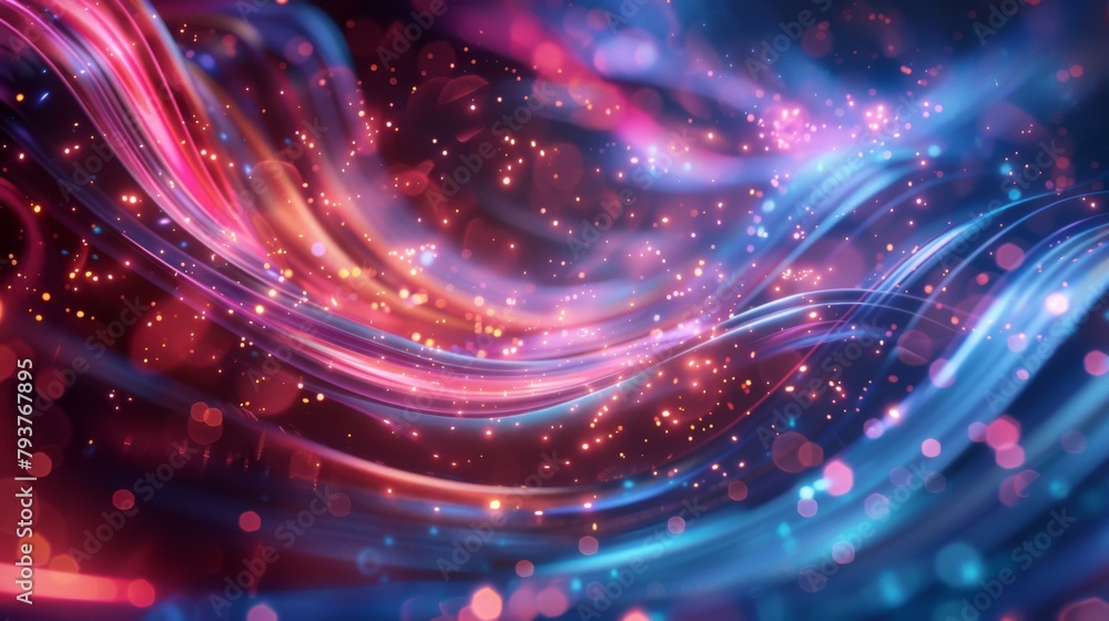 abstract background with lights, Generative Ai. abstract background with lights, Generative Ai.