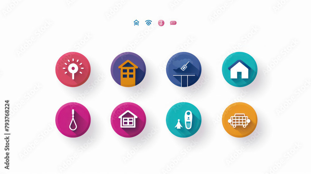 home icons, apartment, vector, generative ai home icons, apartment, vector, generative ai