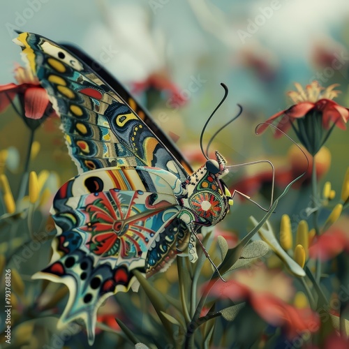 Trained to recognize patterns and equipped with tiny paintbrushes, a team of artistic butterflies could become the worlds most meticulous lepidopteran landscapers, designing intricate flower gardens photo