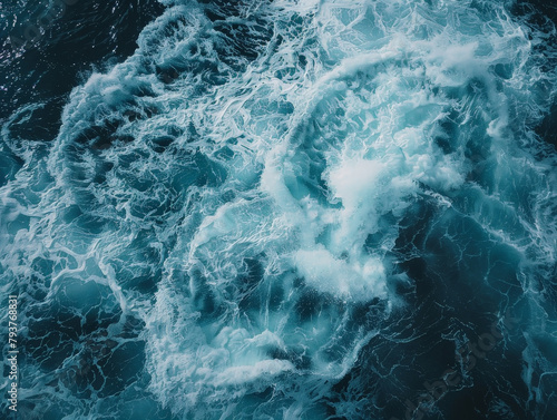 A large wave crashing into the shore