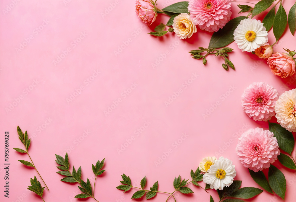 Mother's Day Celebration Spring Flowers with Copy Space Mother's Day Celebration Spring Flowers with Copy Space
