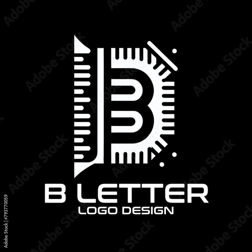 B Letter Vector Logo Design photo