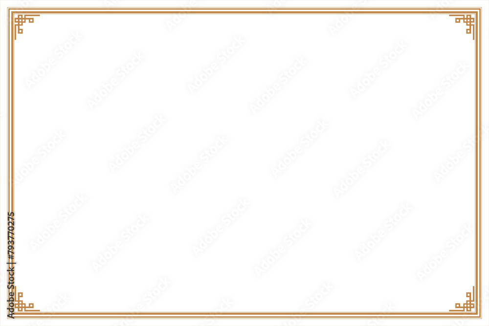 custom made wallpaper toronto digitalElements of ornate vintage frames. Gold on white oriental calligraphy chinese, lines motifs. Design print for greeting cards, wedding invitations, restaurant menu, royal certificates. Set 47