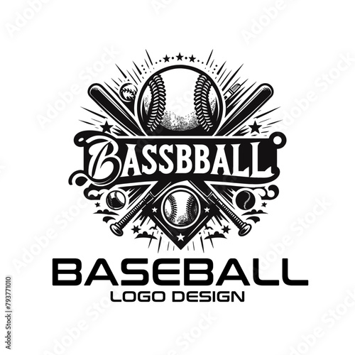 Baseball Logo Design Vector