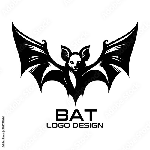 Bat Vector Logo Design photo