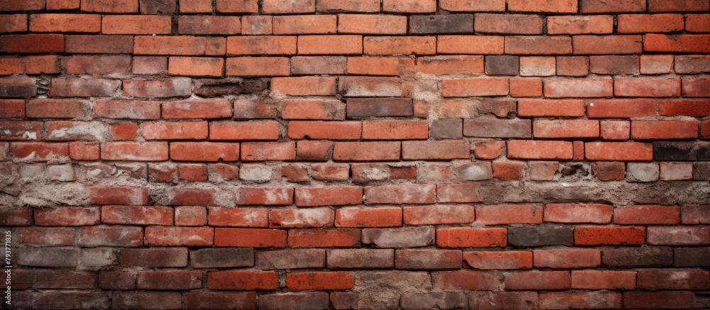 A wall constructed with numerous bricks A wall constructed with numerous bricks