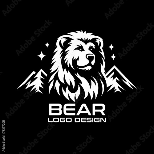 Bear Vector Logo Design photo