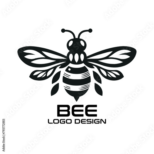 Bee Vector Logo Design 