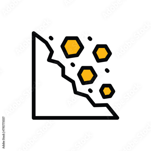 Landslide vector icon