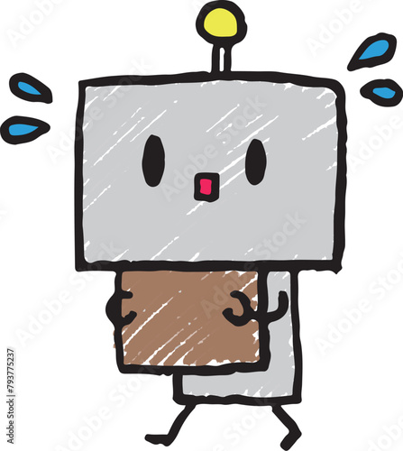 段ボールを運ぶ簡単ロボット