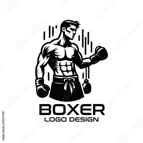 Boxer Vector Logo Design