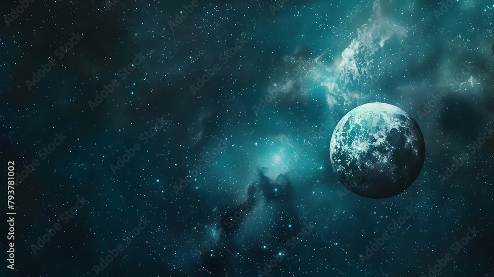 Obraz premium Asymmetrical Celestial Photomontage Series Showcasing the Grandeur of the Cosmos