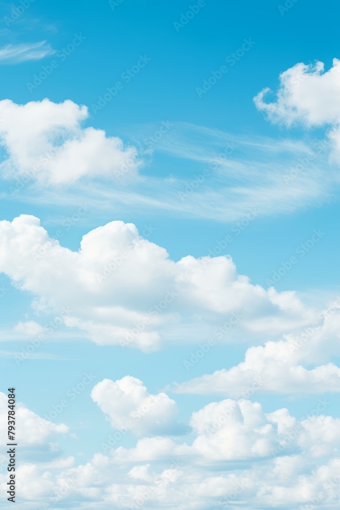 b'Blue sky with white clouds background' b'Blue sky with white clouds background'