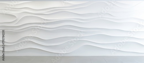 A textured white wall with undulating pattern