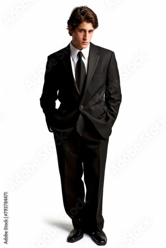 b'Young man in a tuxedo' photo