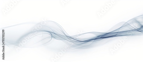 Swirling smoke on white backdrop