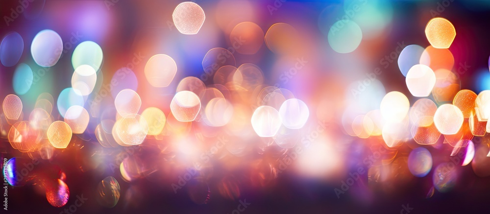 Obraz premium Cityscape in the night full of lights