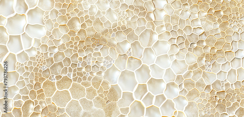 Wallpaper Mural Tranquil abstract lace ribbon pattern in turquoise and seafoam for spa packaging. Torontodigital.ca