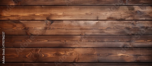 Wooden Wall with Brown Stain