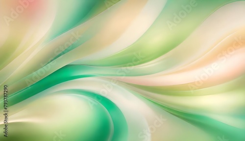 abstract green and beige background with waves