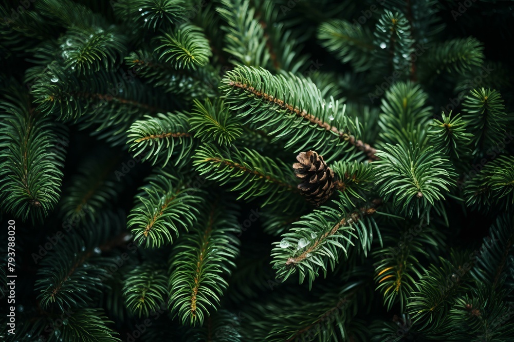b'Close up of a pine tree' b'Close up of a pine tree'