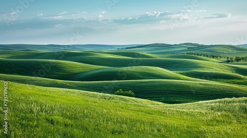 Green rolling hills of Tuscany, Italy © duyina1990