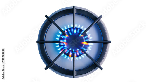 Gas hob on the transparent background, PNG Format