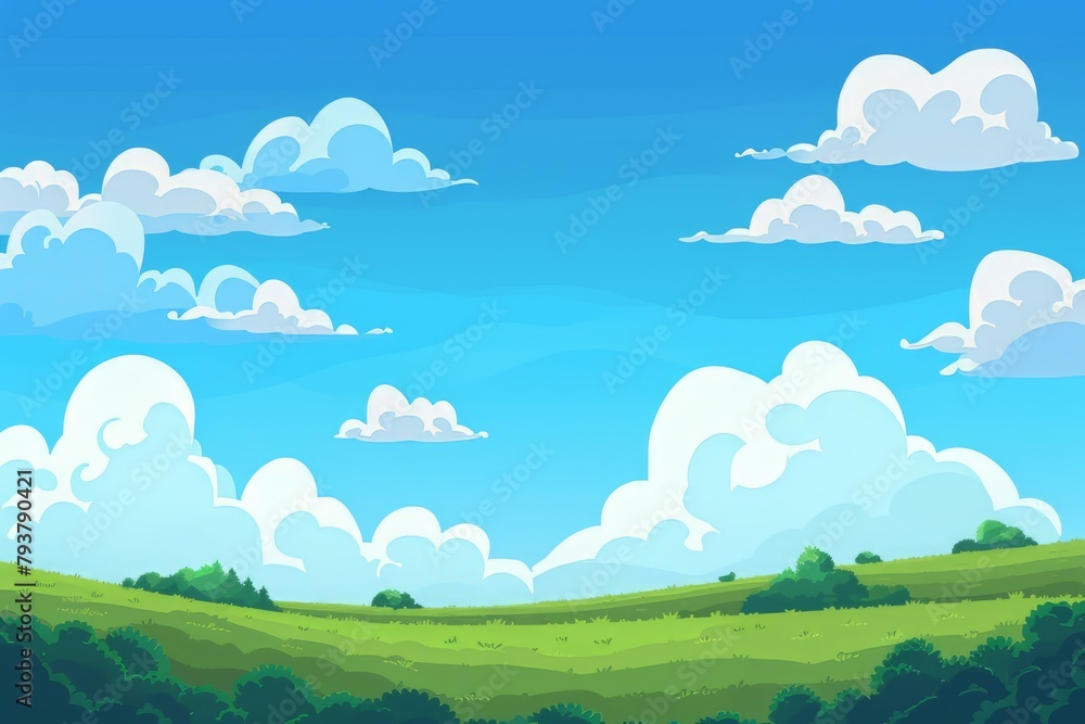 Watercolor background of a summer blue sky with clouds, perfect as wallpaper Watercolor background of a summer blue sky with clouds, perfect as wallpaper