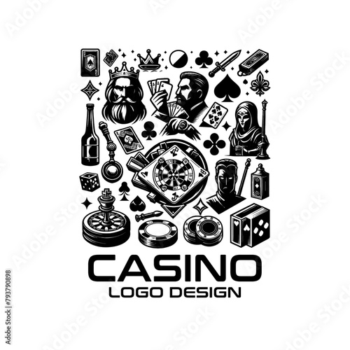 Casino Vector Logo Design photo