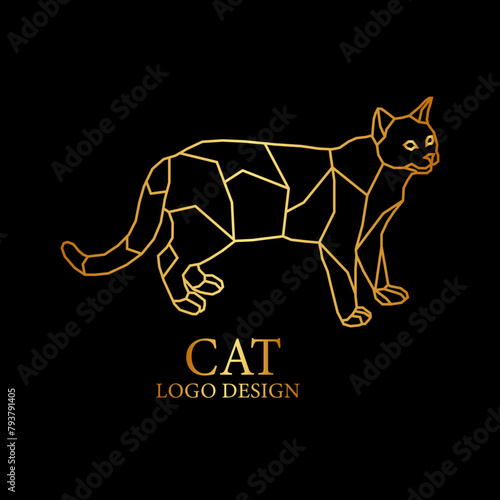 Cat Vector Logo Design photo