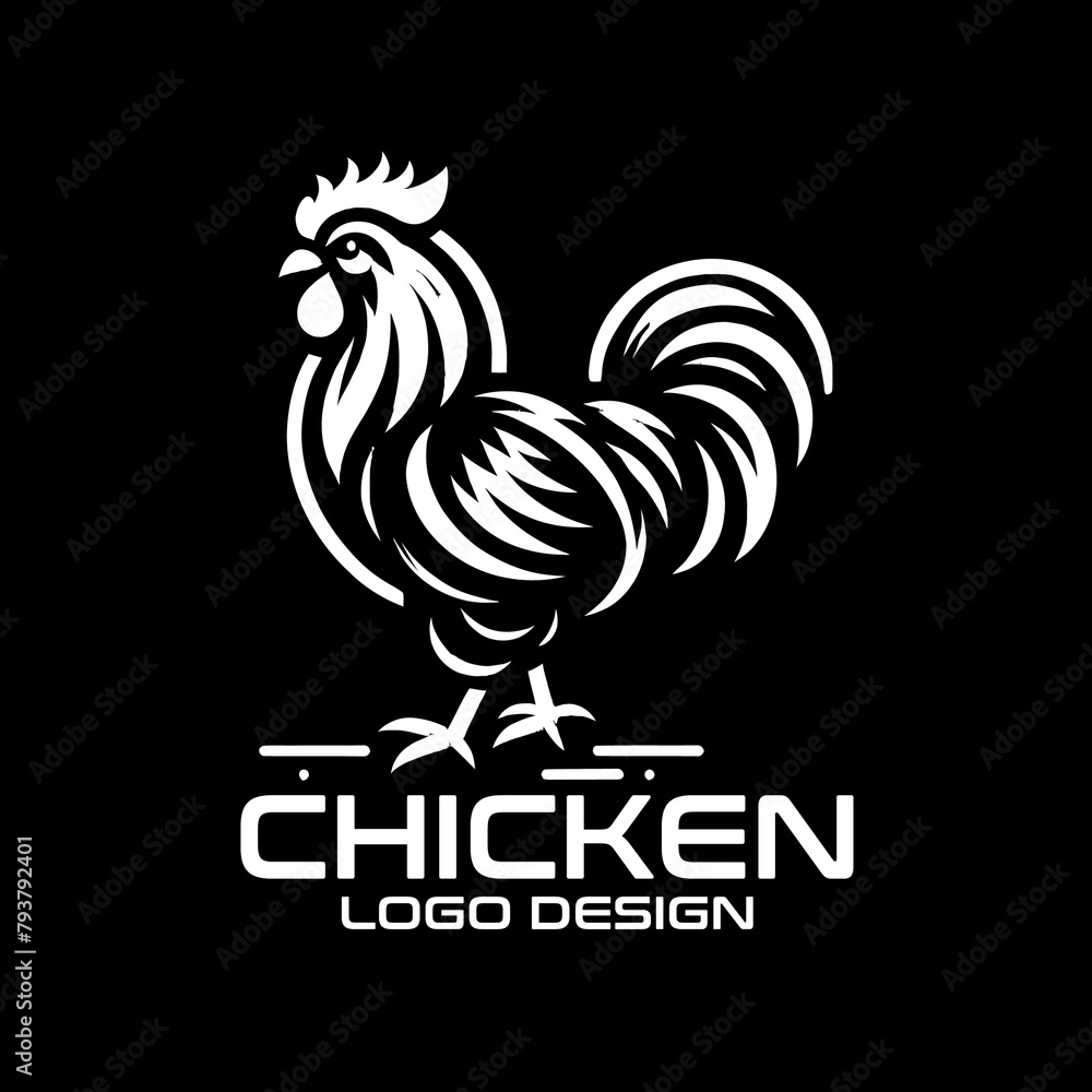 Obraz premium Chicken Vector Logo Design 
