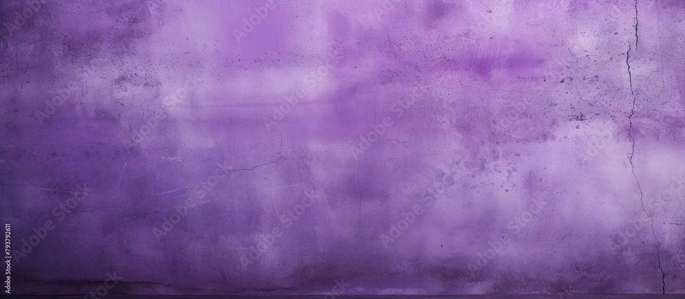 Fototapeta premium Purple paint on wall wood floor