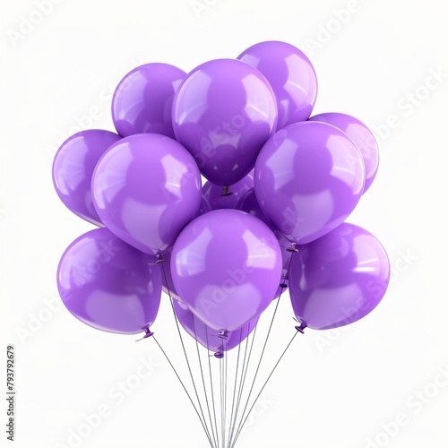 .KSviolet balloons bunch for birthday party 