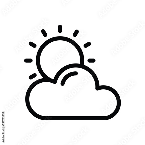 Partly Cloudy vector icon