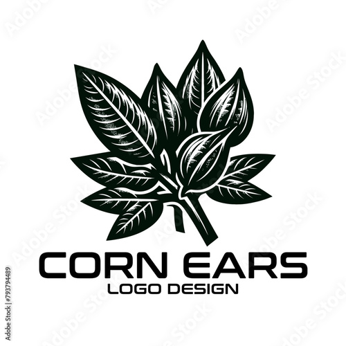 Corn Ears Vector Logo Design