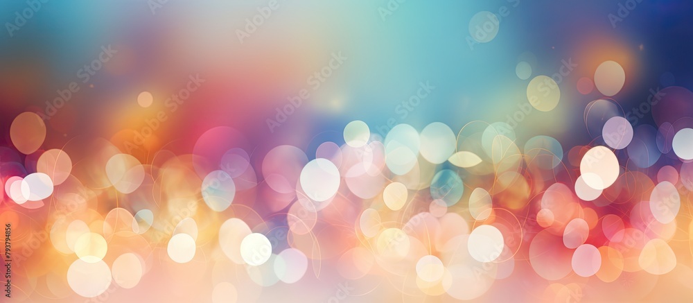 Obraz premium Colorful circles background blur