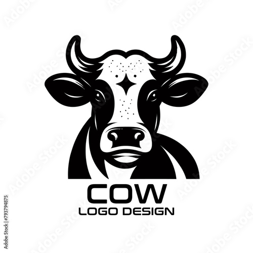 Cow Vector Logo Design