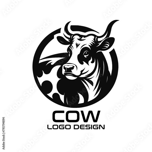 Cow Vector Logo Design