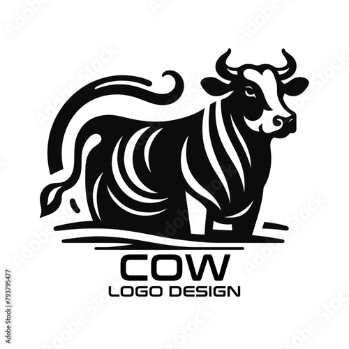 Cow Vector Logo Design