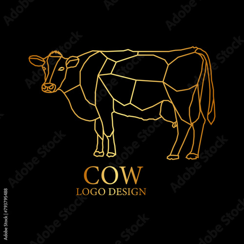 Cow Vector Logo Design