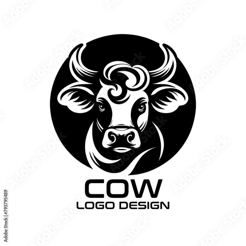 Cow Vector Logo Design