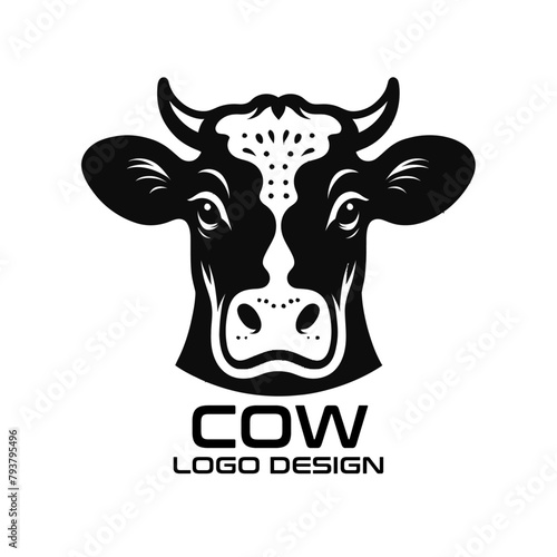 Cow Vector Logo Design